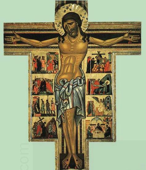 MASTER of San Francesco Bardi Crucifix with China oil painting art